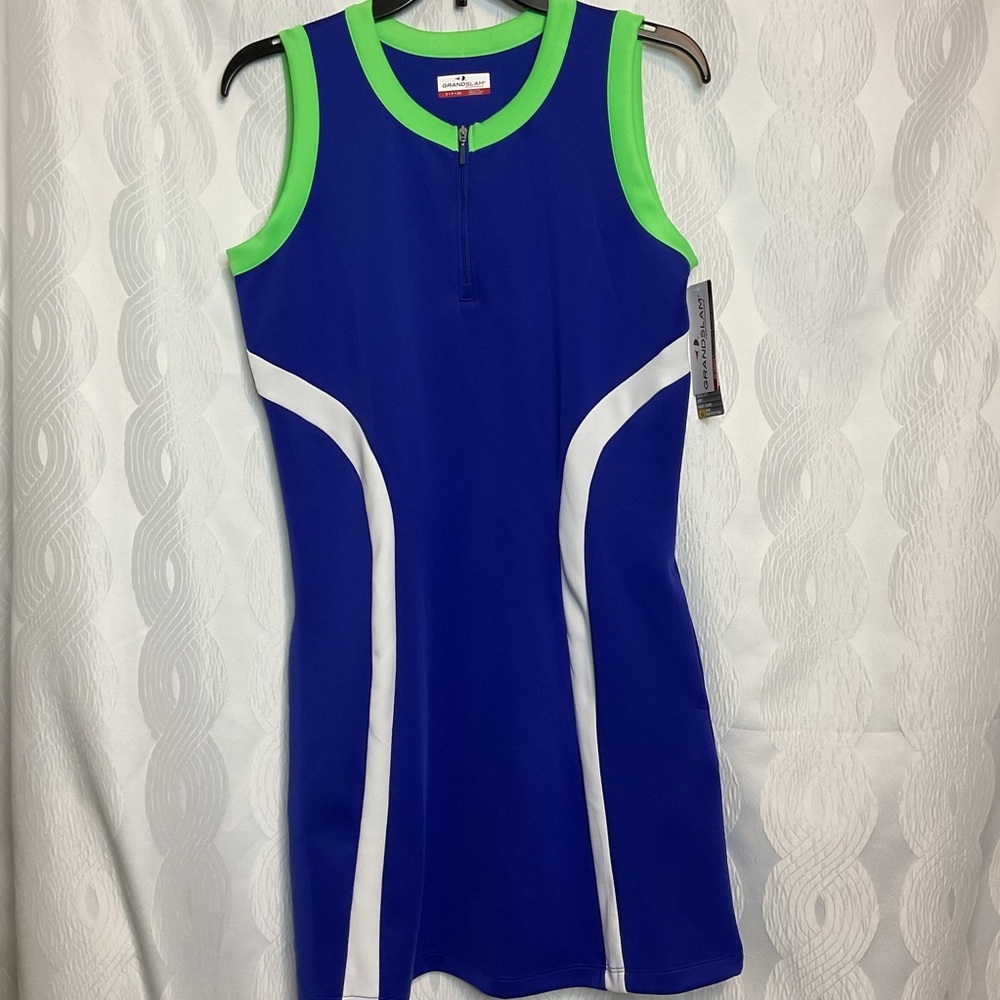 Grand Slam blue and green golf dress Small NWT